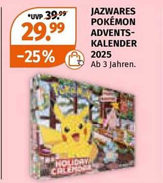 Jazwares Pokémon Adventskalender 2025