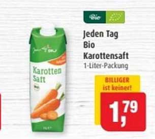 Jeden Tag Bio Karottensaft 1-Liter-Packung
