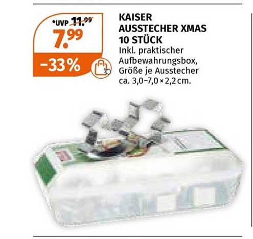 KAISER AUSSTECHER XMAS 10 STÜCK