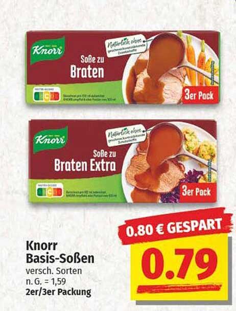 Knorr Basis-Soßen (versch. Sorten) 3er Pack