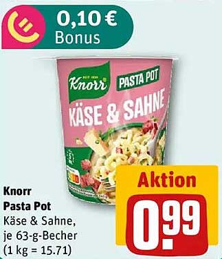 Knorr Pasta Pot Käse & Sahne