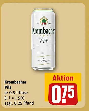 Krombacher Pils 0,5 l Dose - Aktion