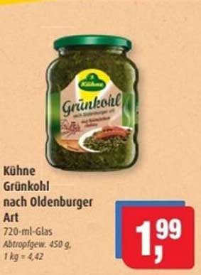 Kühne Grünkohl nach Oldenburger Art 720-ml-Glas