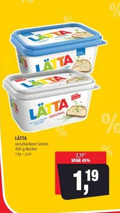 LÄTTA verschiedene Sorten 450-g-Becher