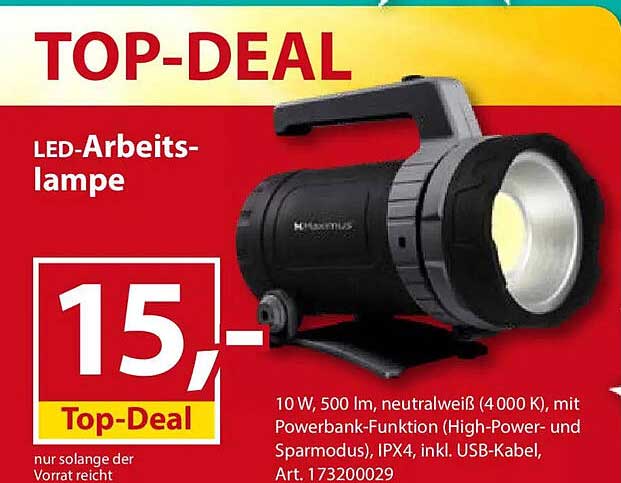 LED-Arbeitslampe Top-Deal