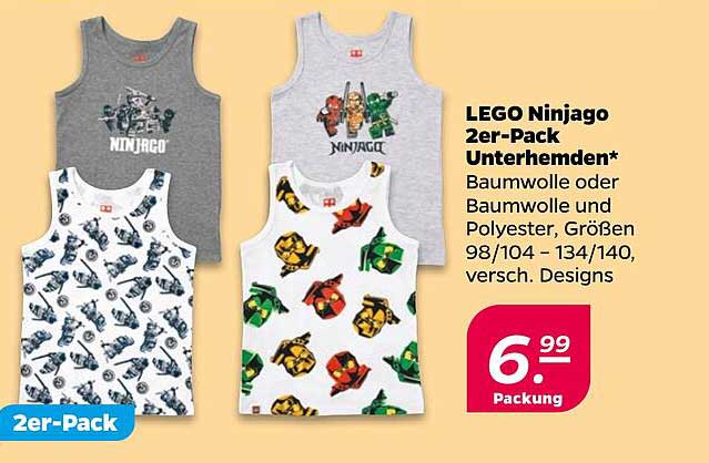LEGO Ninjago 2er-Pack Unterhemden