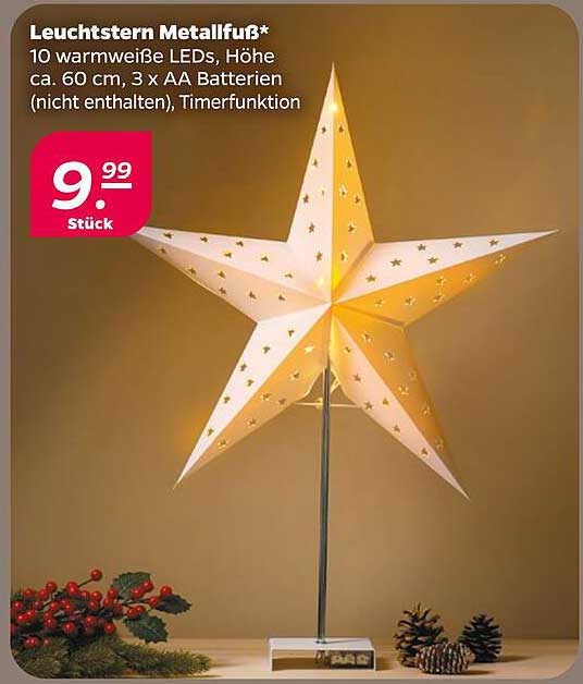 Leuchtstern Metallfuß