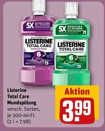 Listerine Total Care Mundspülung 500 ml - Aktion