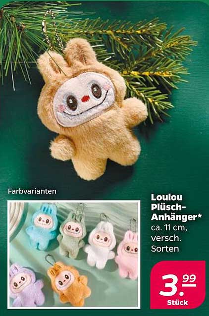 Loulou Plüsch-Anhänger - ca. 11 cm, verschiedene Sorten