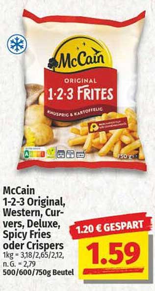 McCain 1-2-3 Frites – Knusprig und lecker!