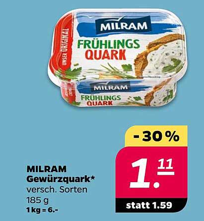 MILRAM Gewürzquark - 30% Rabatt!