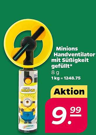 Minions Handventilator mit Süßigkeit gefüllt*