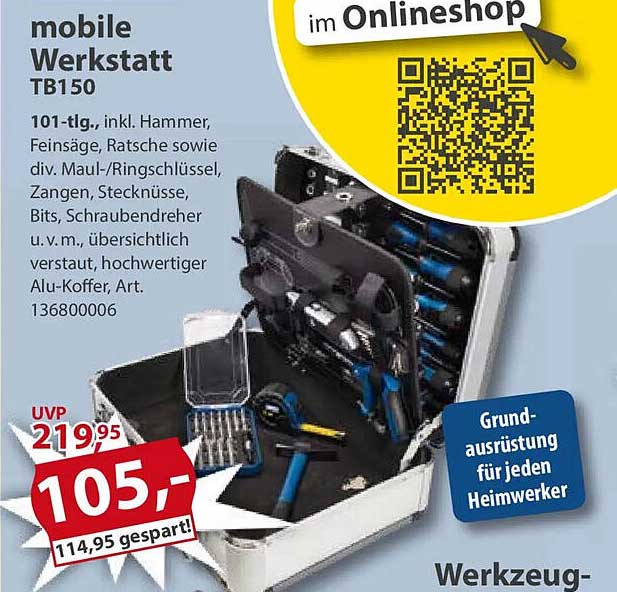 mobile Werkstatt TB150 - 101-tlg.