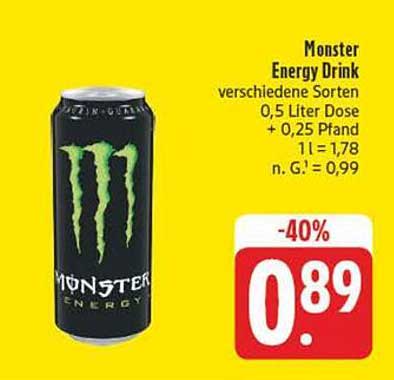 Monster Energy Drink verschiedene Sorten 0,5 Liter Dose