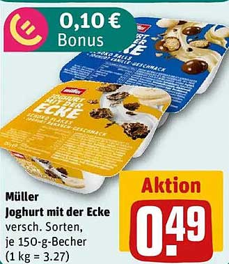 Müller Joghurt mit der Ecke 150 g – Vielfalt genießen