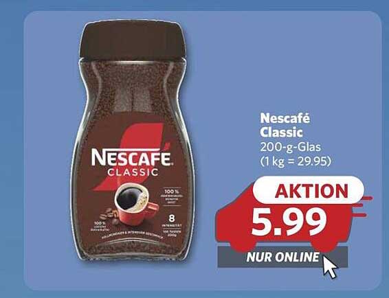 Nescafé Classic 200-g-Glas - Aktion nur online
