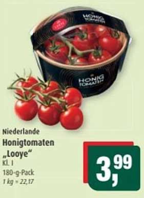 Niederlande Honigtomaten 'Looye' kl. I