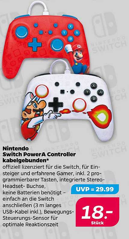 Nintendo Switch PowerA Controller kabelgebunden