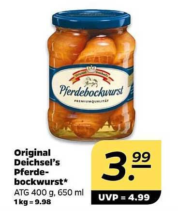 Original Deichsel’s Pferdebockwurst*