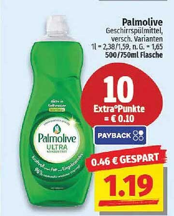 Palmolive Geschirrspülmittel, verschiedene Varianten, 500/750 ml