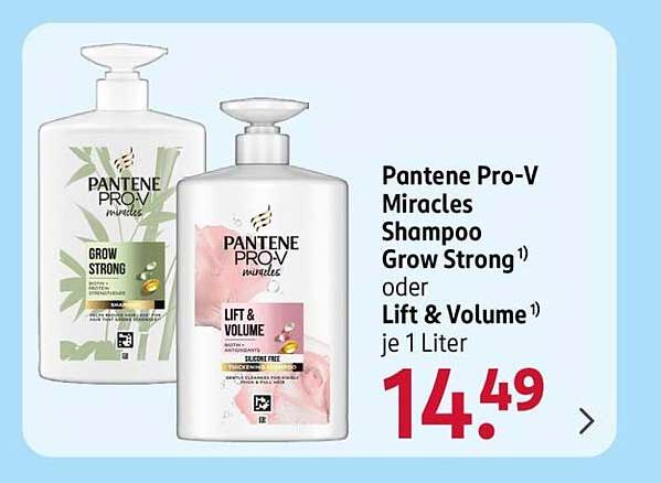 Pantene Pro-V Miracles Shampoo Grow Strong oder Lift & Volume je 1 Liter
