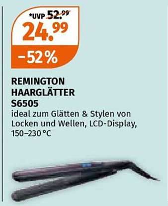 REMINGTON HAARGLÄTTER S6505 - ideal zum Glätten & Stylen von Locken und Wellen