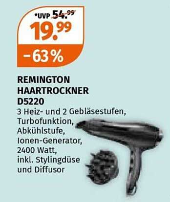 REMINGTON HAARTROCKNER D5220