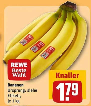 REWE Beste Wahl Bananen je 1 kg