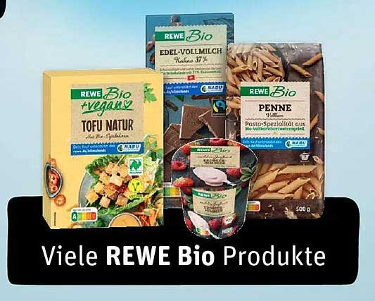 REWE Bio Tofu Natur, Edel-Vollmilch und Penne Angebote