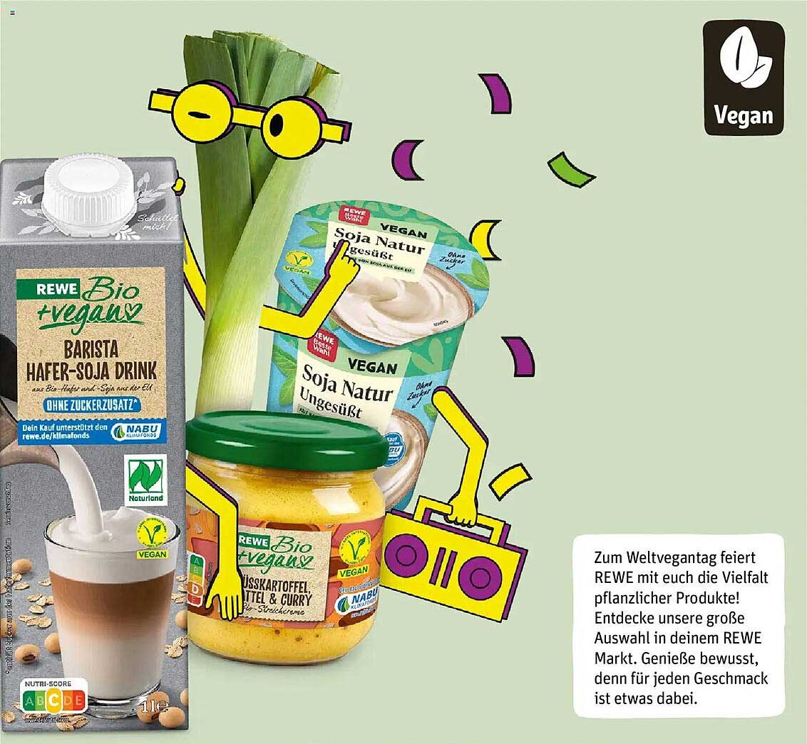 REWE Bio vegan Barista Hafer-Soja Drink