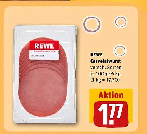 REWE Cervelatwurst - Verschiedene Sorten