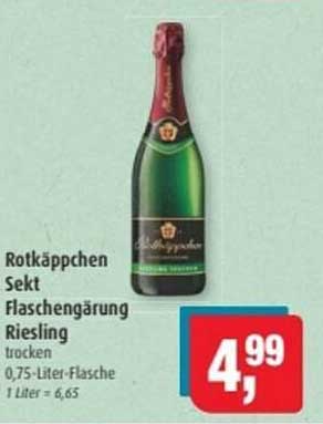 Rotkäppchen Sekt Flaschengärung Riesling trocken 0,75-Liter-Flasche