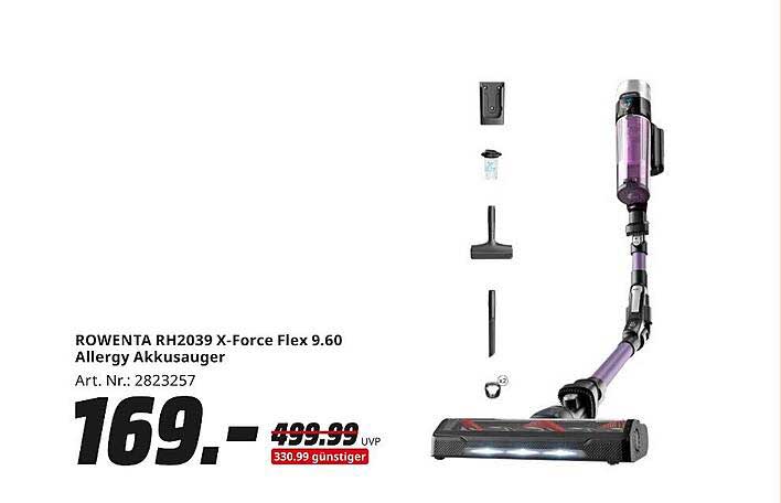 ROWENTA RH2039 X-Force Flex 9.60 Allergy Akkusauger