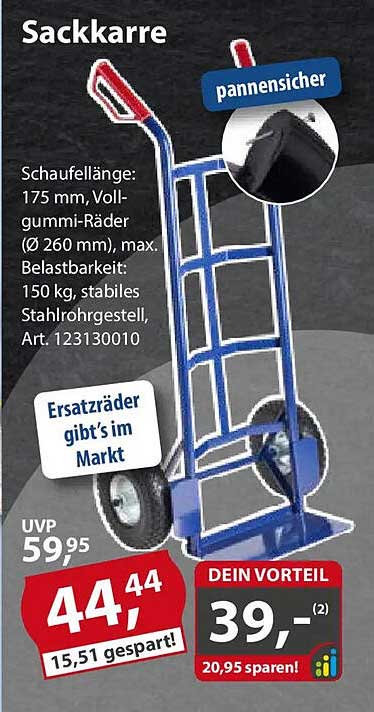 Sackkarre - Stabil und vielseitig einsetzbar