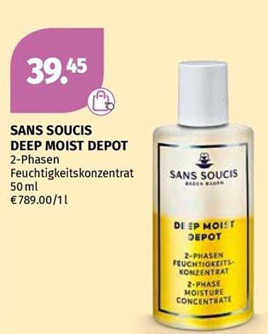 SANS SOUCIS DEEP MOIST DEPOT 2-Phasen Feuchtigkeitskonzentrat 50 ml