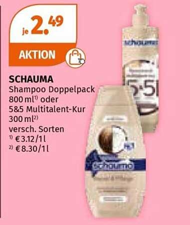 SCHAUMA Shampoo Doppelpack 800 ml oder 5&5 Multitalent-Kur 300 ml