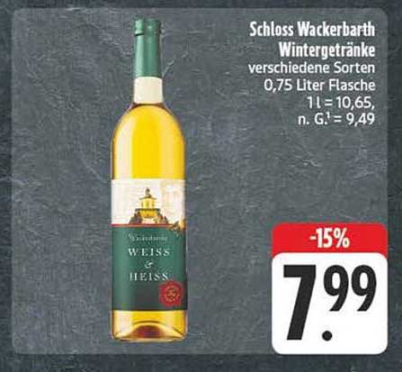 Schloss Wackerbarth Wintergetränke verschiedene Sorten, 0,75 Liter Flasche