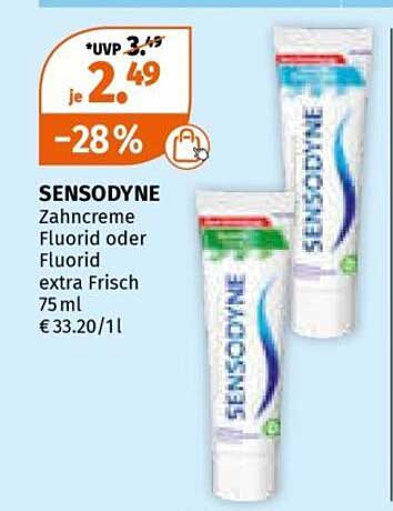 SENSODYNE Zahnpasta Fluorid 75 ml - extra frisch