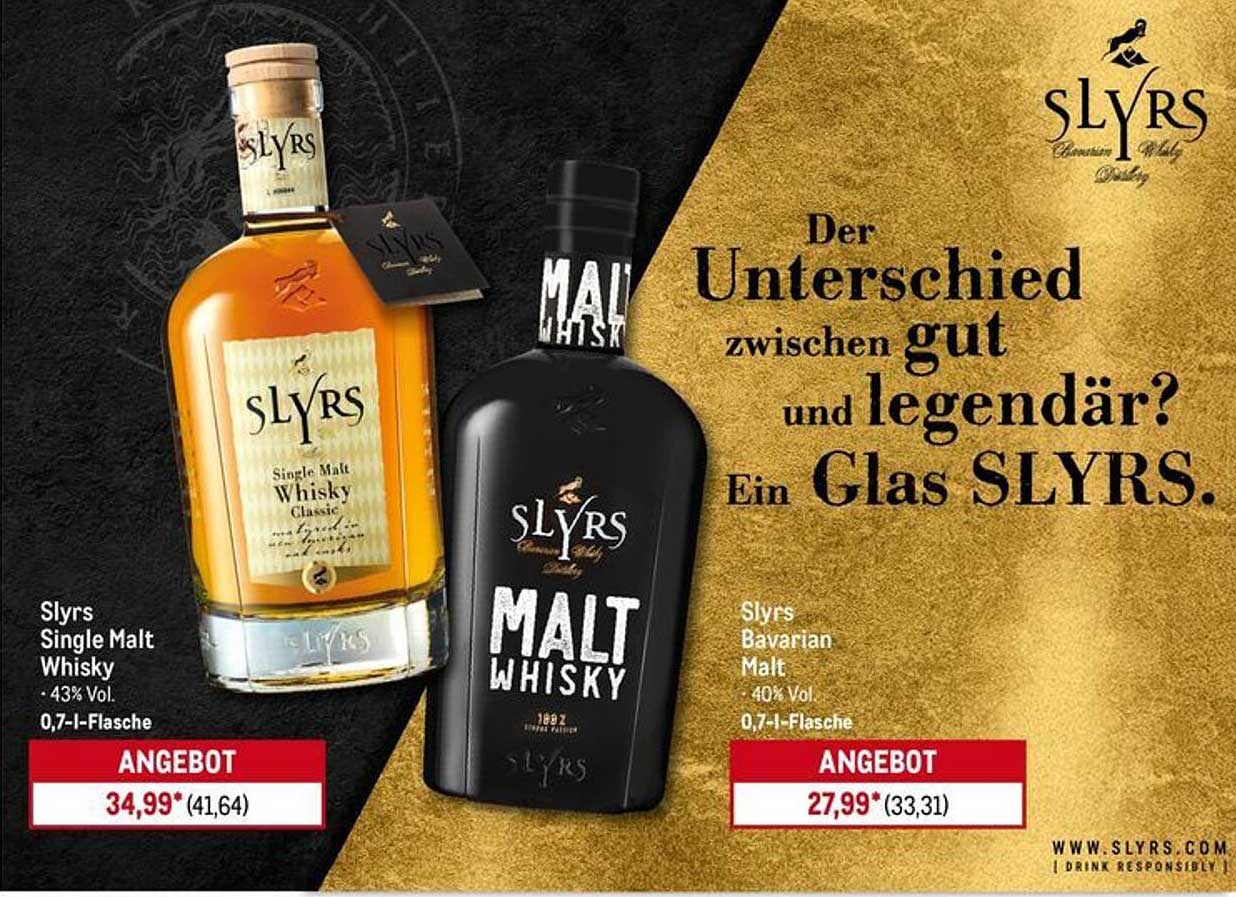SLYRS Single Malt Whisky 0,7 l - Aktionspreis!