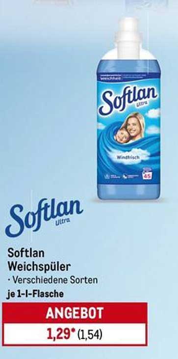 Softlan Weichspüler – Verschiedene Sorten je 1 l-Flasche