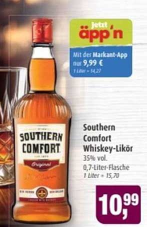 Southern Comfort Whiskey-Likör 0,7-Liter-Flasche