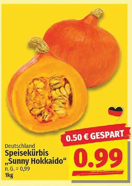 Speisekürbis „Sunny Hokkaido“ 1kg