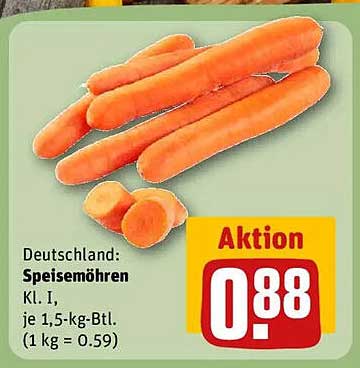Speisemöhren Kl. I, je 1,5-kg-Btl.