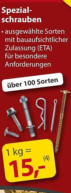 Spezialschrauben – Auswahl für besondere Anforderungen