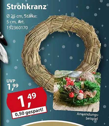 Strohkranz Ø 25 cm – Ideal für kreative Dekorationen