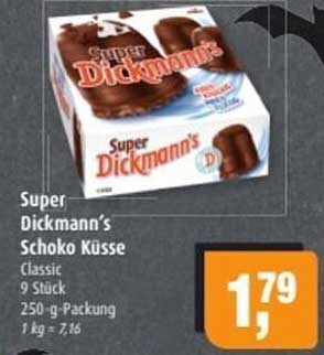 Super Dickmann's Schoko Küsschen Classic - 9 Stück