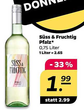 Süss & Fruchtig Pfalz 0,75 Liter