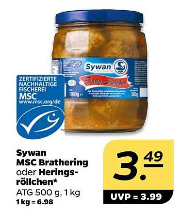 Sywan MSC Brathering oder Heringsröllchen