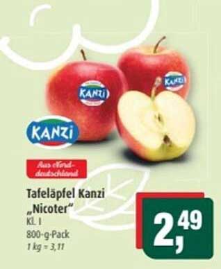 Tafeläpfel Kanzi "Nicoter" 800-g-Pack