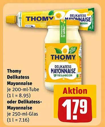 Thomy Delikates Mayonnaise 200 ml Tube oder 250 ml Glas